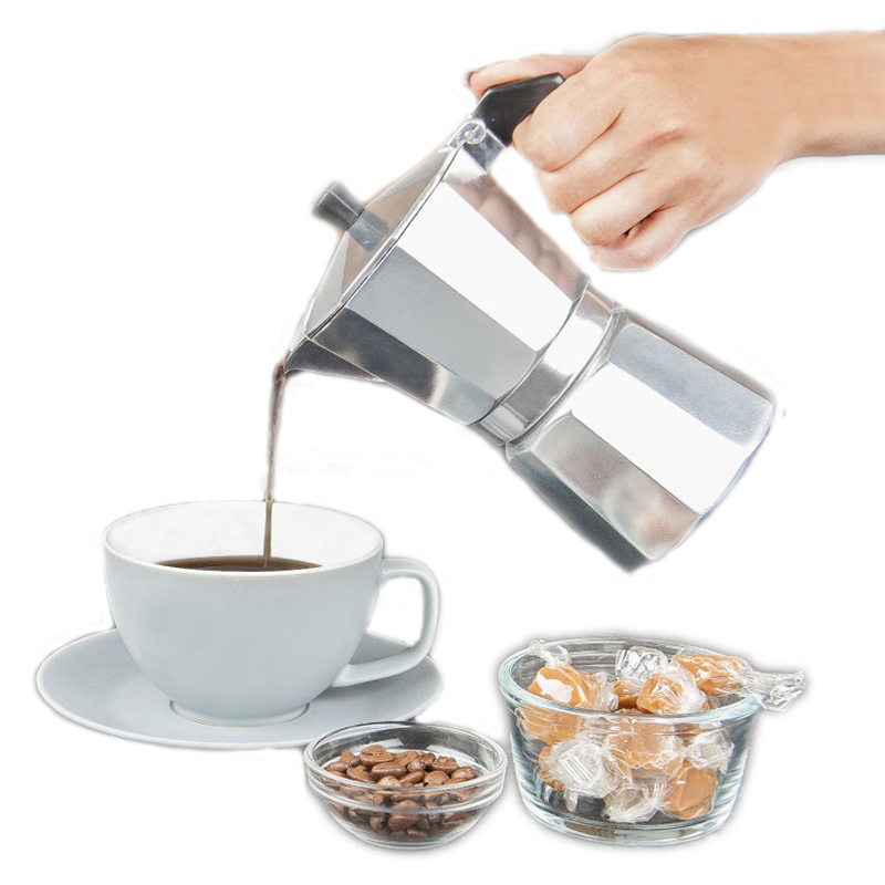 Moka Pot Stove - Pembuat Kopi Espresso Aluminium Pembuat Kopi