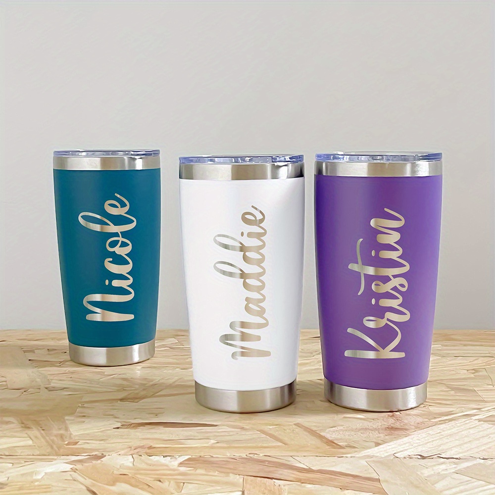 Coffee Tea Name - Tumbler Stainless Steel 20oz dengan Nama