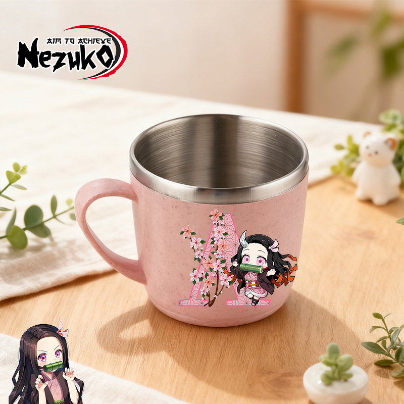 Coffee Tea Name - Cangkir Air Baja Tahan Karat Demon