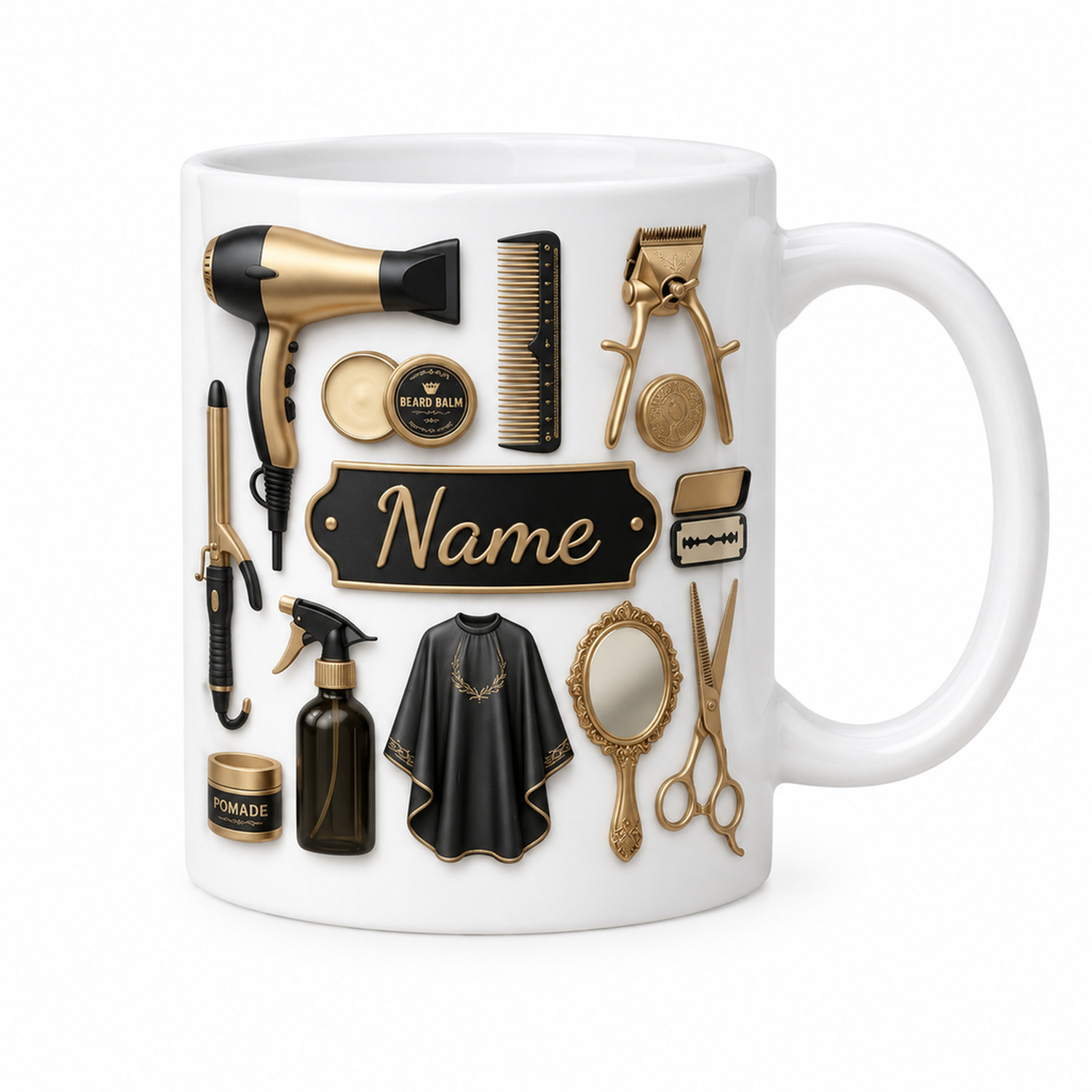Coffee Tea Name - Gelas Kopi Keramik 11oz dengan Desain