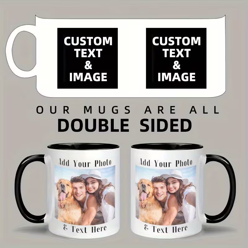 Coffee Tea Name - Mug Kopi Keramik dengan Logo Foto