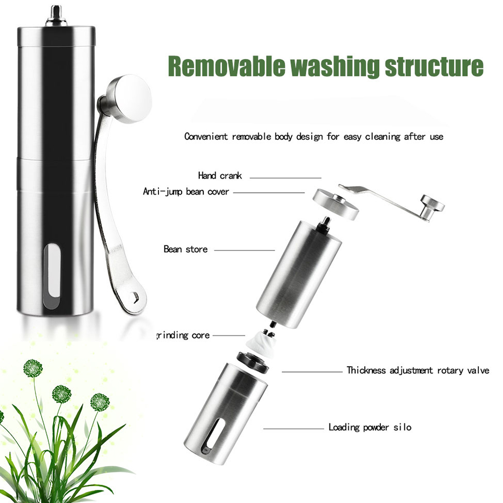 Penggiling Kopi Mini Baja Taha - Burr Hand Grinder ulasan dan harga
