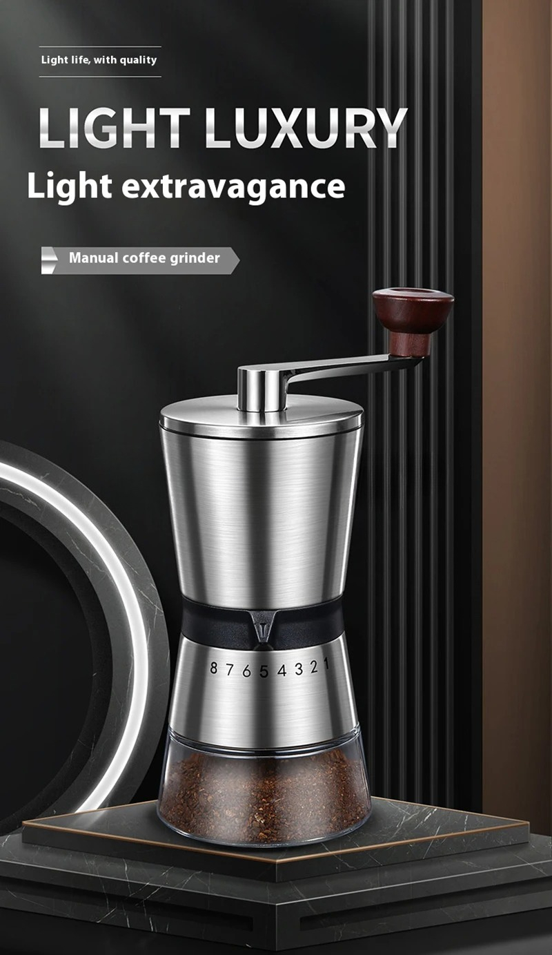 Alat Penggiling Kopi Manual Po - Burr Hand Grinder ulasan dan harga