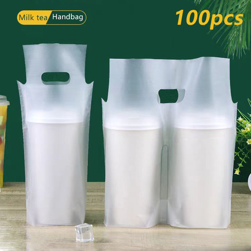 100 Buah Kantong Plastik Minum - Coffee Tea With Milk ulasan dan harga