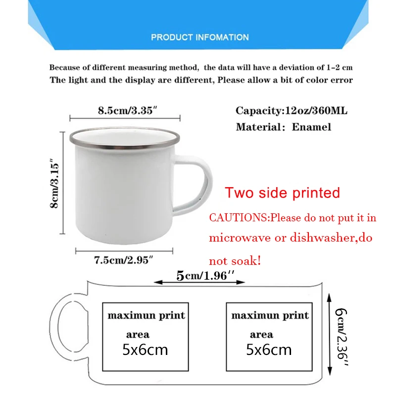 Mug Enamel kustom dengan nama  - Coffee Tea Name ulasan dan harga