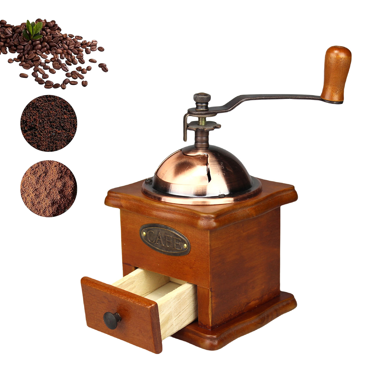 Penggiling Kopi Manual Antik,  - Burr Hand Grinder ulasan dan harga