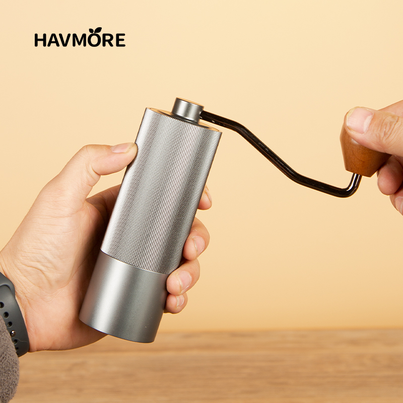 Mesin penggiling kopi Manual,  - Burr Hand Grinder ulasan dan harga