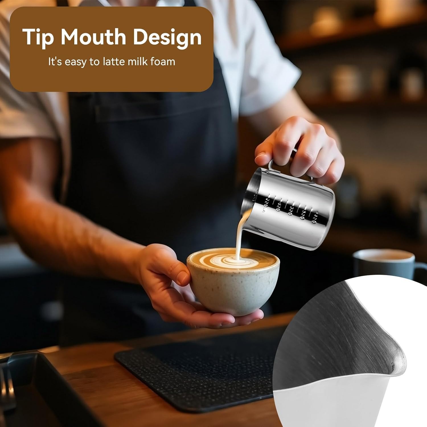 Pitcher Pembuat Busa Susu, Pit - Barista Milk Jug ulasan dan harga