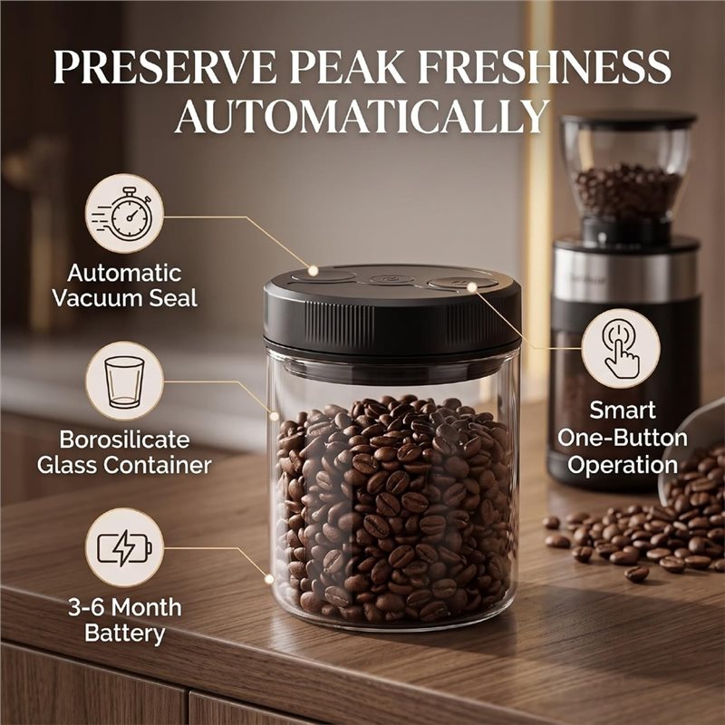 Wadah Kopi Otomatis dengan Sis - Coffee Tea Sugar ulasan dan harga