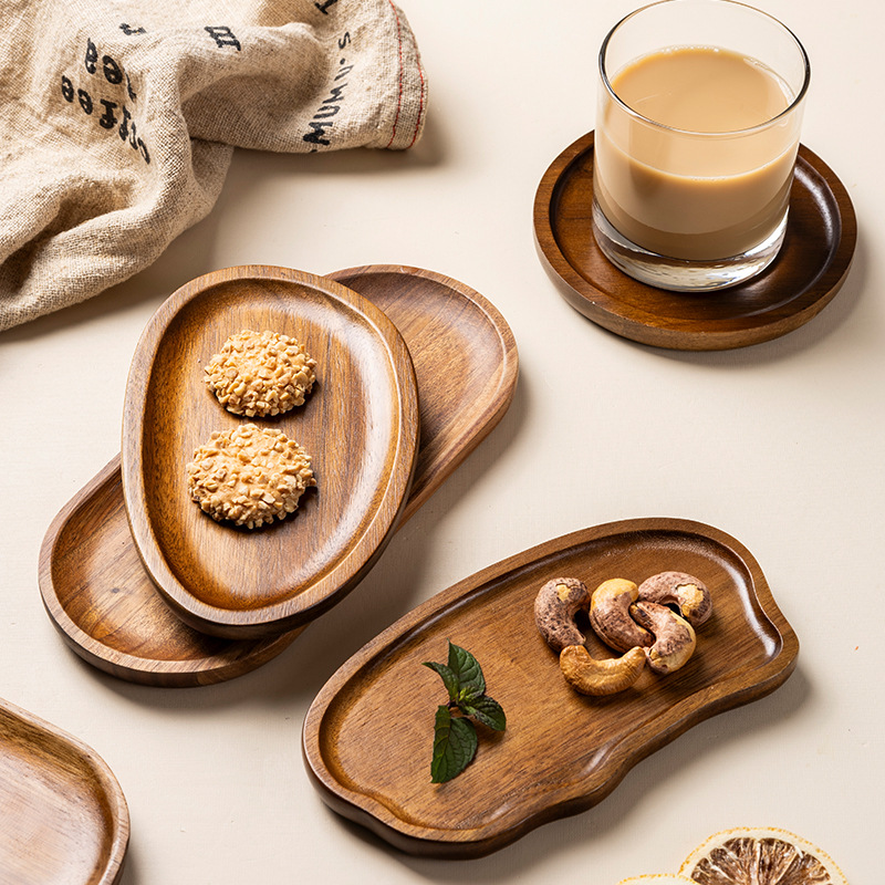 1 buah Nampan Teh Kayu Akasia  - Coffee Tea Images ulasan dan harga
