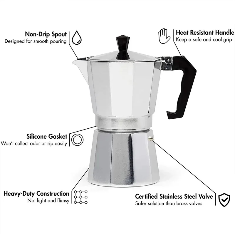 Moka Pot Mesin Kopi Italia Esp - Moka Pot Stove ulasan dan harga