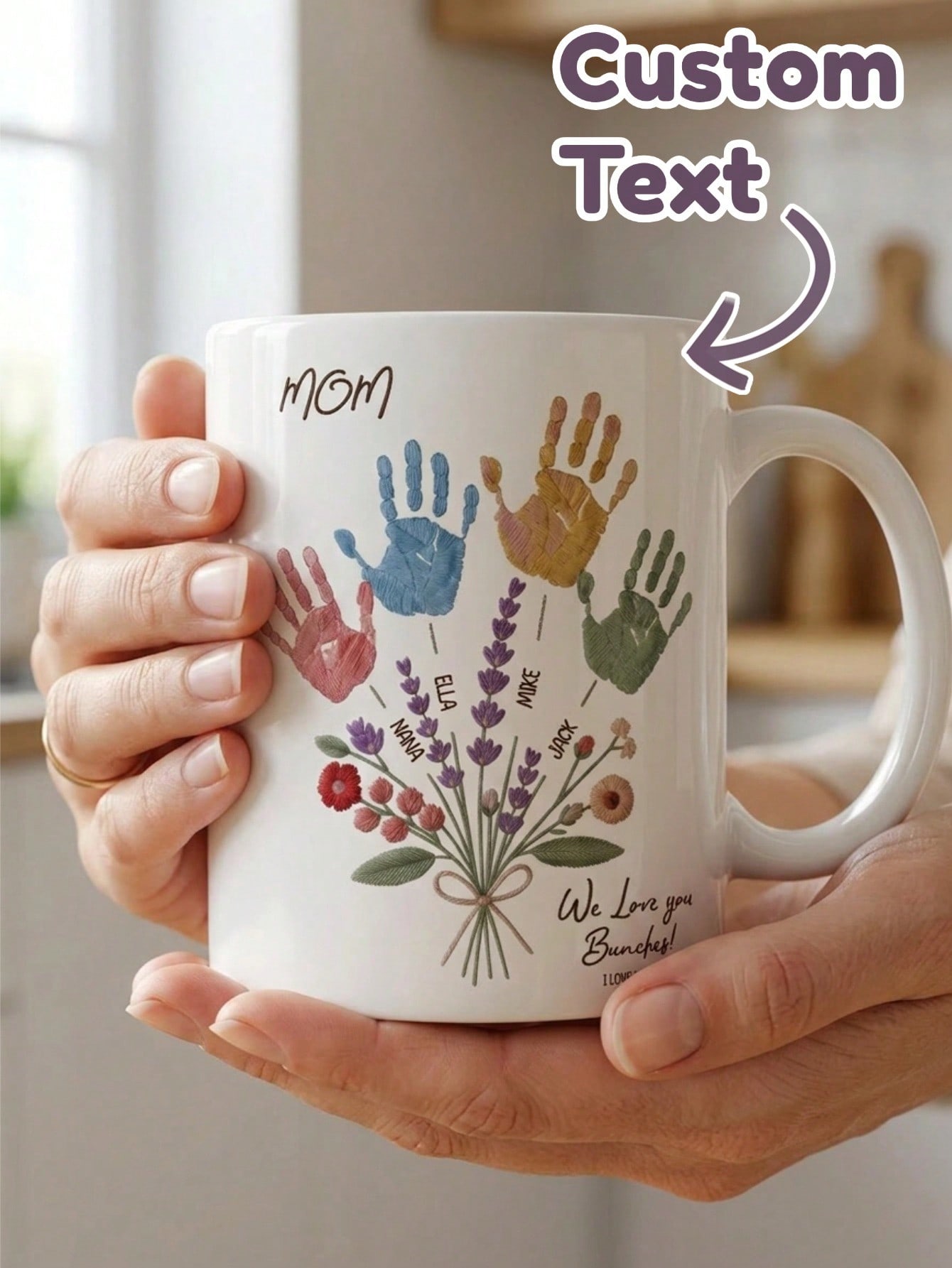 1 Set Mug Nama Teks Kustom Des - Coffee Tea Name ulasan dan harga