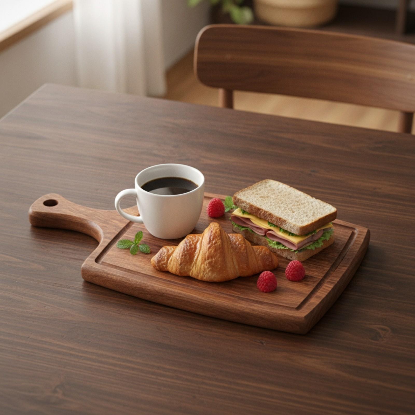 Nampan Saji Kayu dengan Lubang - Coffee Tea & Jane ulasan dan harga